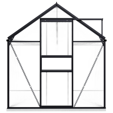 vidaXL Greenhouse with Base Frame Anthracite Aluminium 7.03 m²