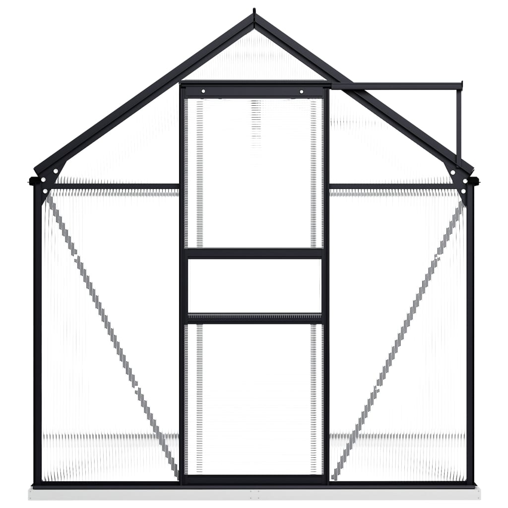 vidaXL Greenhouse with Base Frame Anthracite Aluminium 3.61 m²