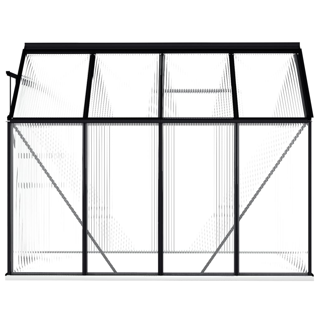 vidaXL Greenhouse with Base Frame Anthracite Aluminium 4.75 m²