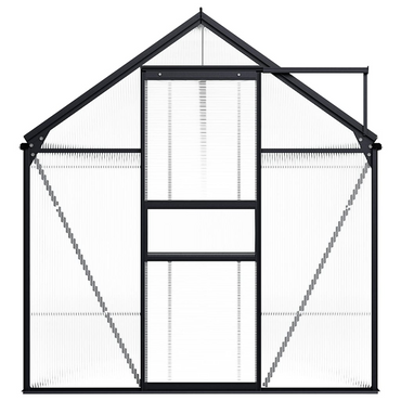 vidaXL Greenhouse Anthracite Aluminium 8.17 m² - UV Resistant, Easy to Assemble