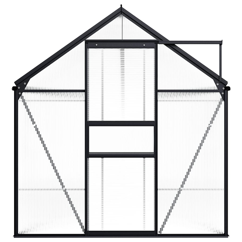 vidaXL Greenhouse Anthracite Aluminium 9.31 m² - Protect and Grow Your Plants with Ease