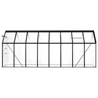 vidaXL Greenhouse Anthracite Aluminium 9.31 m² - Protect and Grow Your Plants with Ease