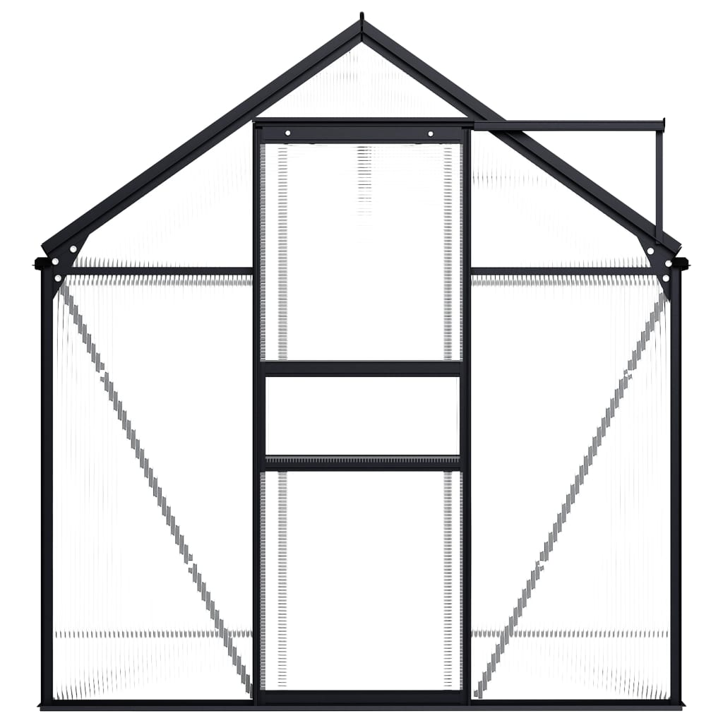 vidaXL Greenhouse Anthracite Aluminium 3.61 m² - Protect Your Plants All Year Round