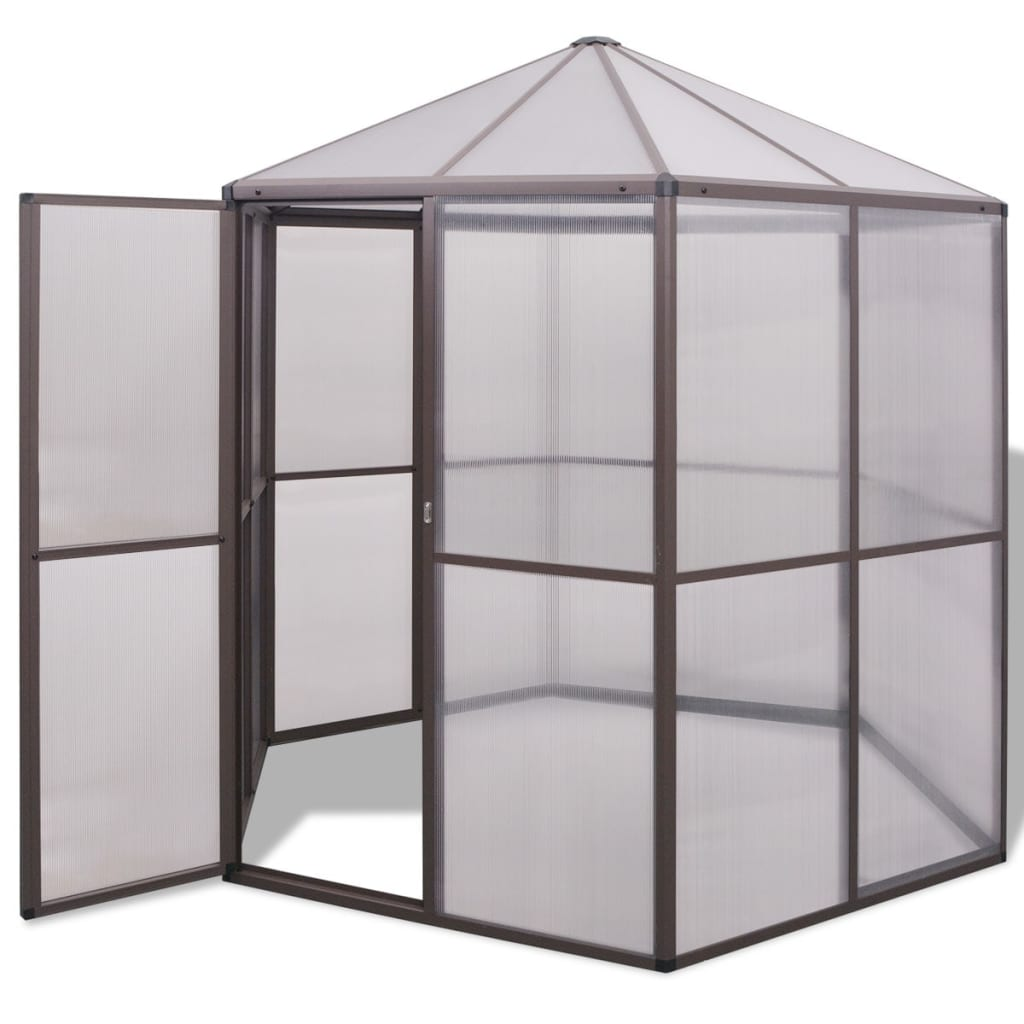 vidaXL Greenhouse Aluminium 240x211x232 cm - Spacious and Weather-Resistant