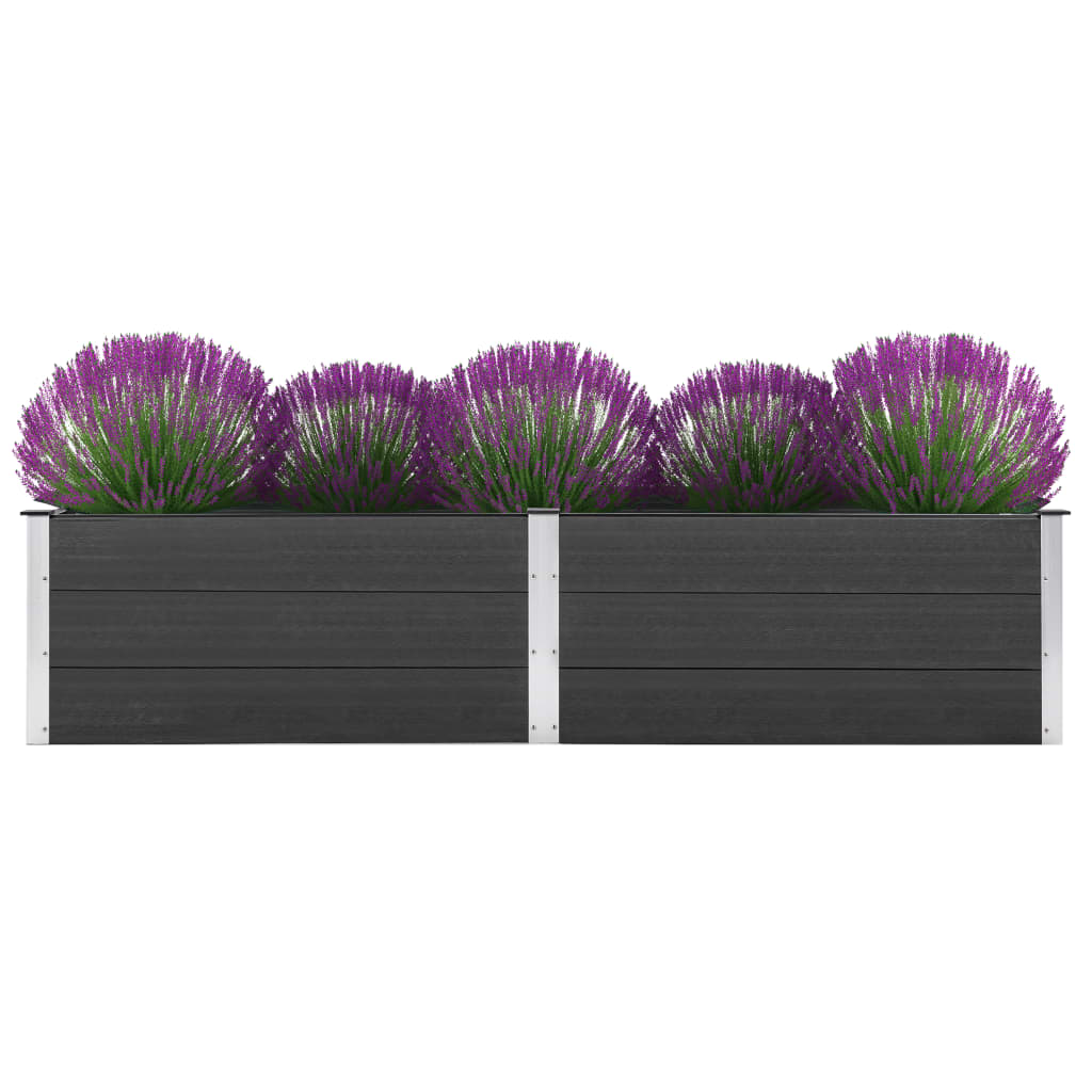 vidaXL Garden Raised Bed 250x50x54 cm WPC Grey