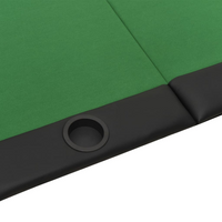 vidaXL 10-Player Folding Poker Table Green | Host Professional Poker Nights