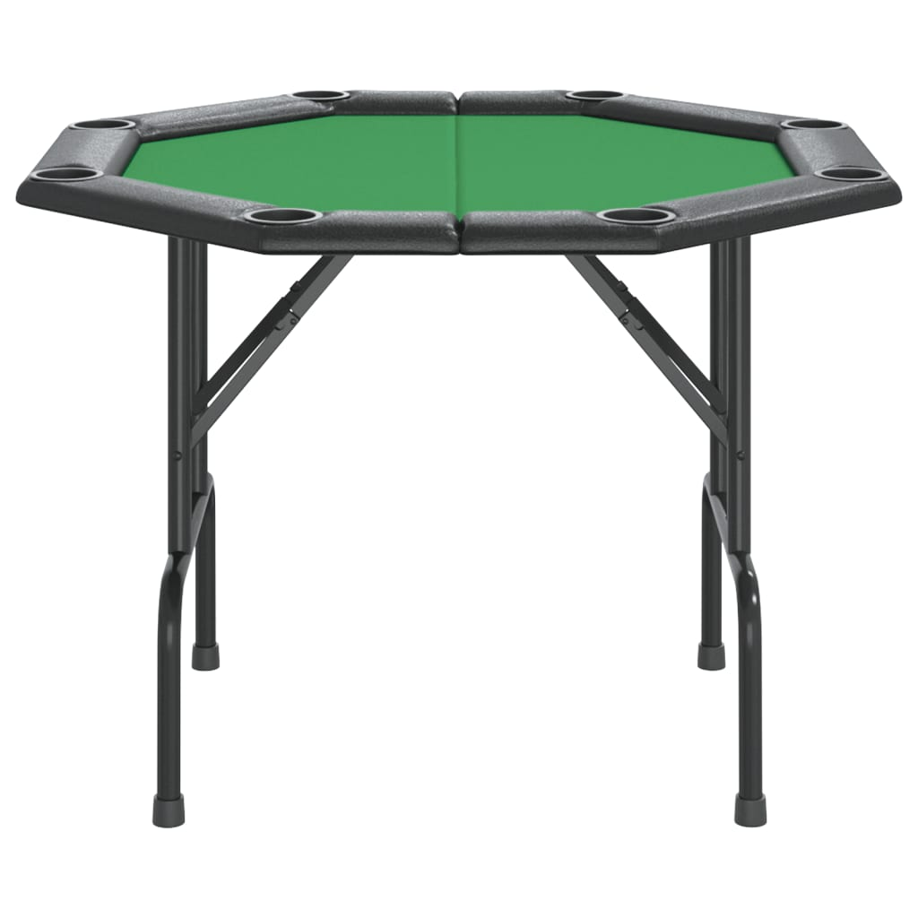 vidaXL 8-Player Folding Poker Table Green 108x108x75 cm