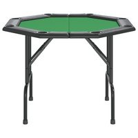 vidaXL 8-Player Folding Poker Table Green 108x108x75 cm