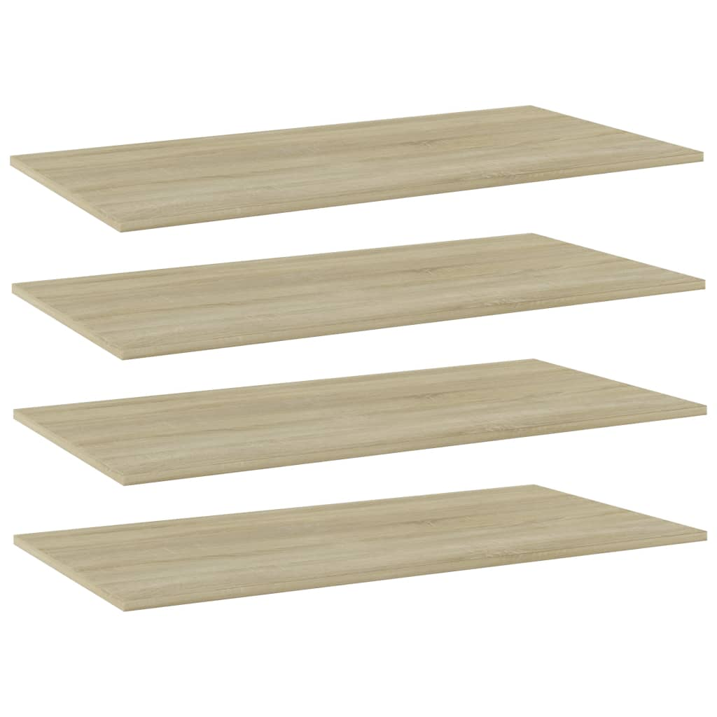 vidaXL Bookshelf Boards 4 pcs Sonoma Oak 100x50x1.5 cm Engineered Wood - Affordable and Stylish Storage Solutions