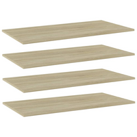 vidaXL Bookshelf Boards 4 pcs Sonoma Oak 100x50x1.5 cm Engineered Wood - Affordable and Stylish Storage Solutions