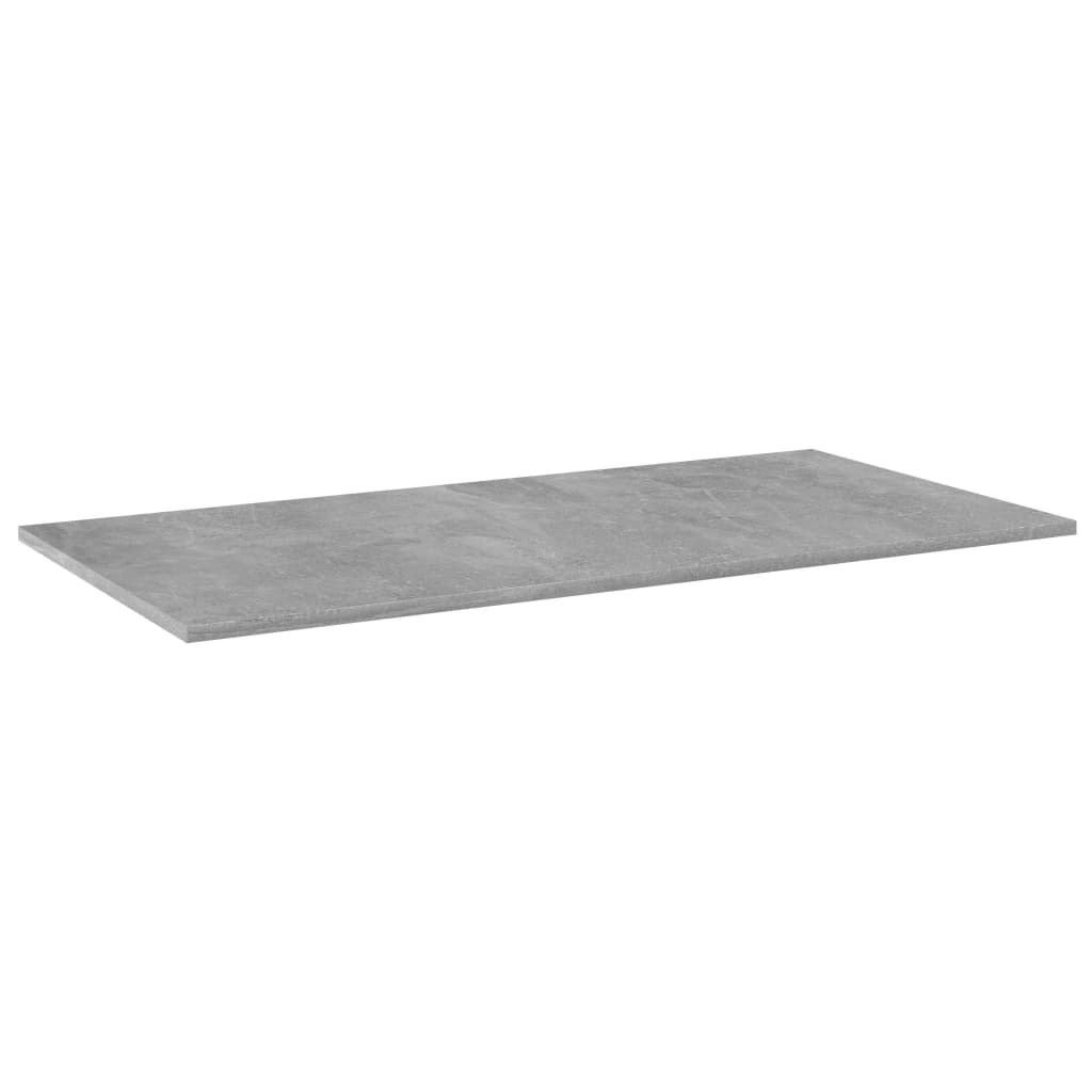 vidaXL Bookshelf Boards 4 pcs Concrete Grey 100x50x1.5 cm Engineered Wood