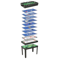 vidaXL 15-in-1 Multi Game Table 121x61x82 cm Black - Hours of Fun for Kids and Adults