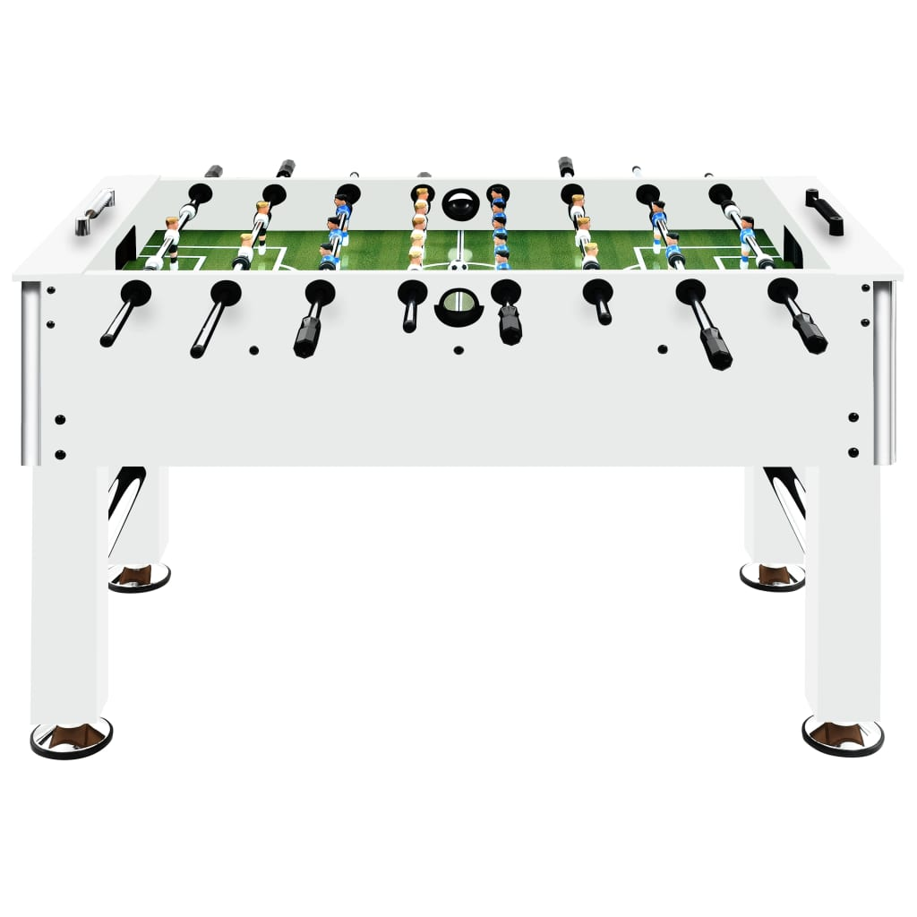 vidaXL Football Table Steel 60 kg 140x74.5x87.5 cm White - Buy Now at vidaXL