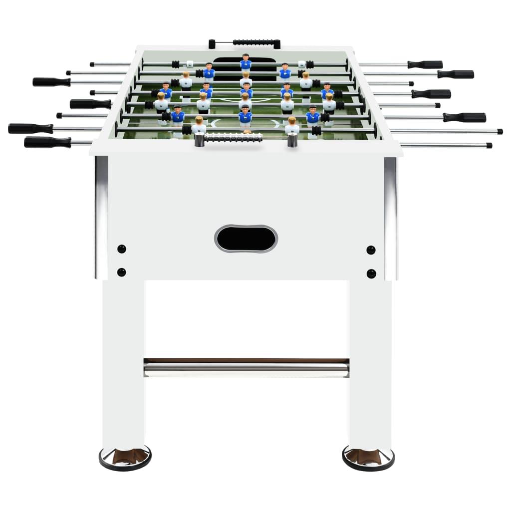 vidaXL Football Table Steel 60 kg 140x74.5x87.5 cm White - Buy Now at vidaXL