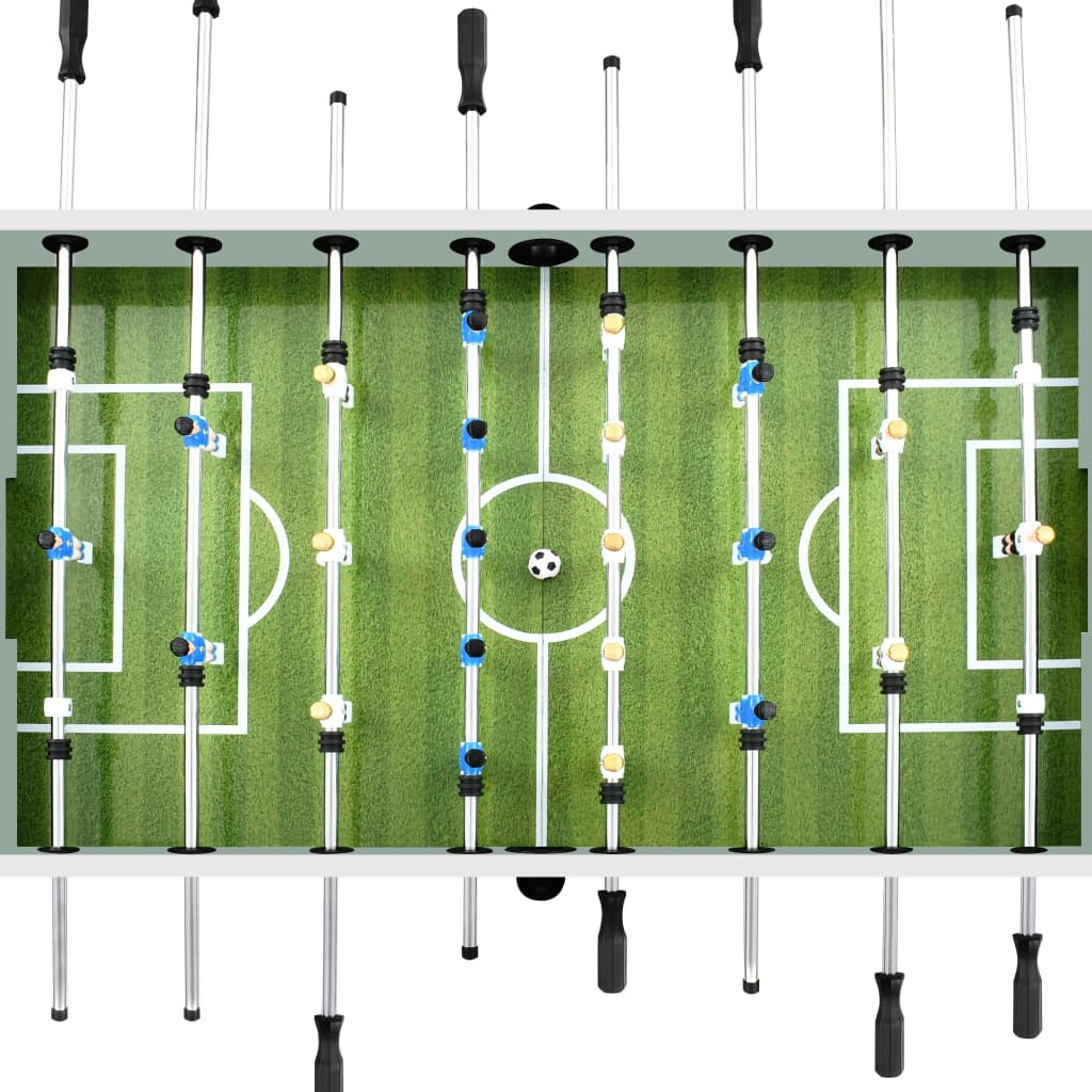 vidaXL Football Table Steel 60 kg 140x74.5x87.5 cm White - Buy Now at vidaXL