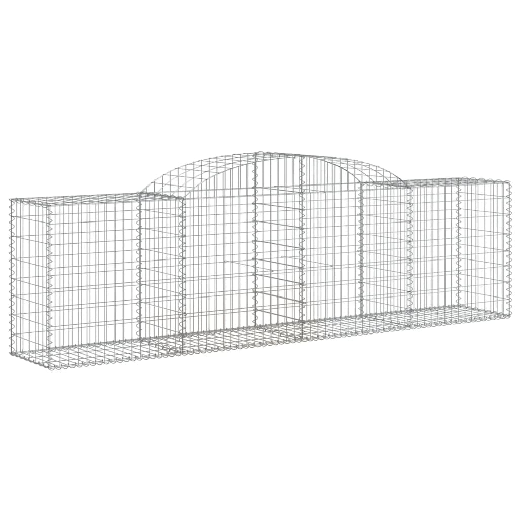 vidaXL Arched Gabion Baskets - Set of 30 Garden Barriers