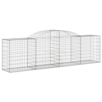 vidaXL Arched Gabion Baskets - Set of 30 Garden Barriers