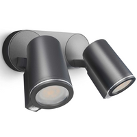 Steinel Outdoor Sensor Spotlight Spot Duo Sensor Black - Motion Detector, Photocell Controller, LED Lamp