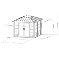 Sunjoy Outdoor Rust-resistant Aluminum Sunroom 11 x 11 ft. Black Hardtop Gazebo