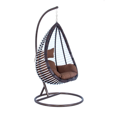 Wicker Hanging Egg Swing Chair Indoor Outdoor Use