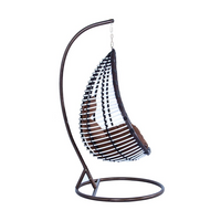 Wicker Hanging Egg Swing Chair Indoor Outdoor Use