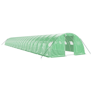 vidaXL Greenhouse with Steel Frame Green 96 m² 24x4x2 m