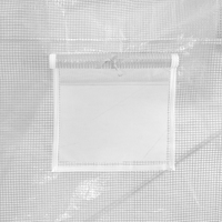 vidaXL Greenhouse with Steel Frame White 96 m² 24x4x2 m