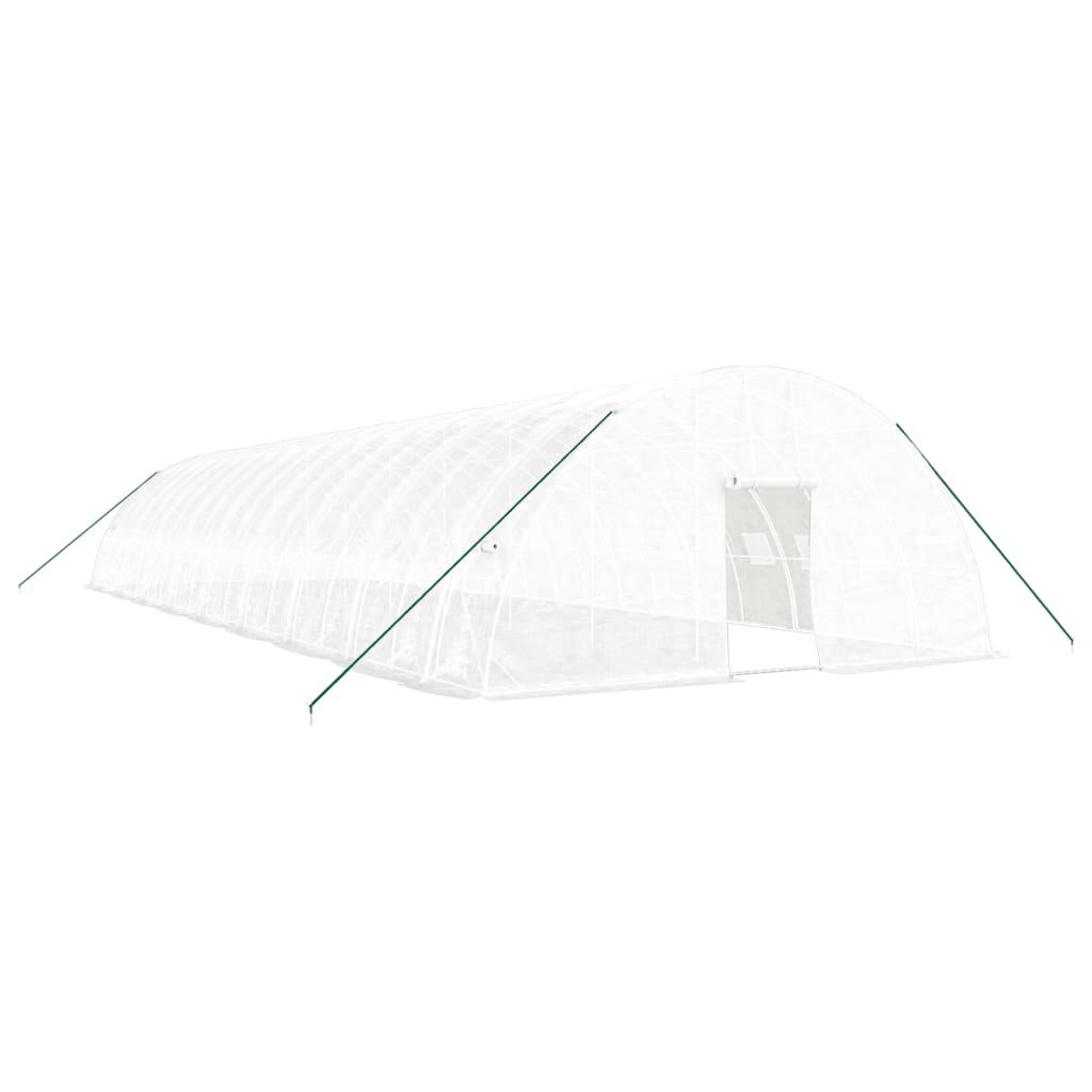 vidaXL Greenhouse with Steel Frame White 108 m² 18x6x2.85 m - Protect Your Plants in Style