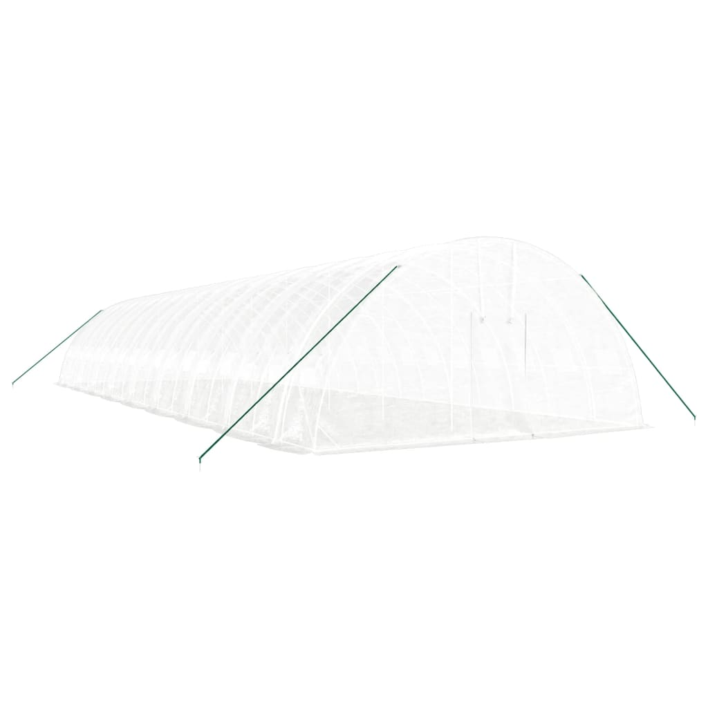 vidaXL Greenhouse with Steel Frame White 108 m² 18x6x2.85 m - Protect Your Plants in Style