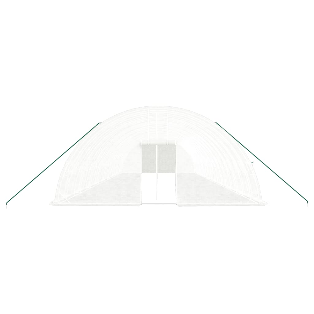 vidaXL Greenhouse with Steel Frame White 108 m² 18x6x2.85 m - Protect Your Plants in Style