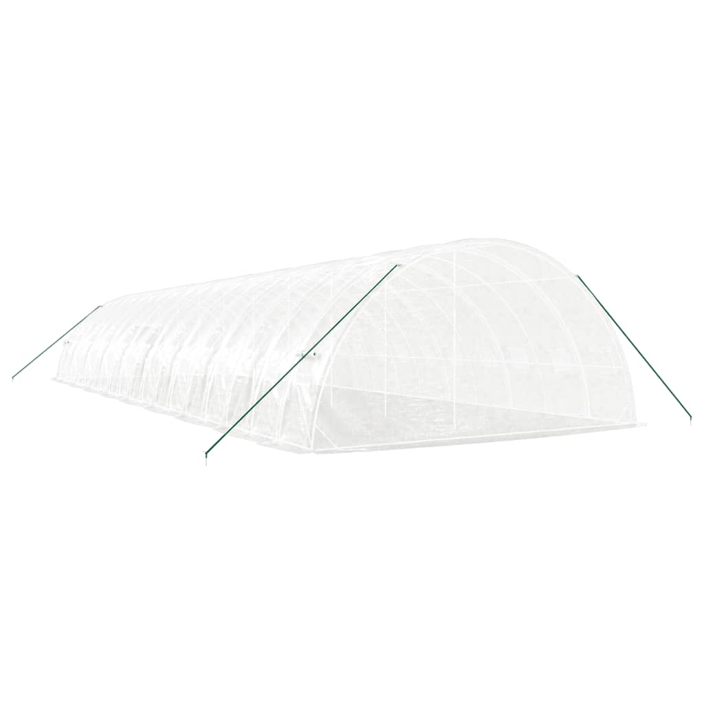 vidaXL Greenhouse with Steel Frame White 108 m² 18x6x2.85 m - Protect Your Plants in Style