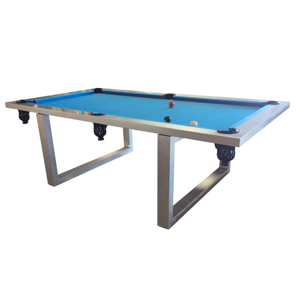 New Modern Stainless Steel Pool Table Indoor/ Outdoor