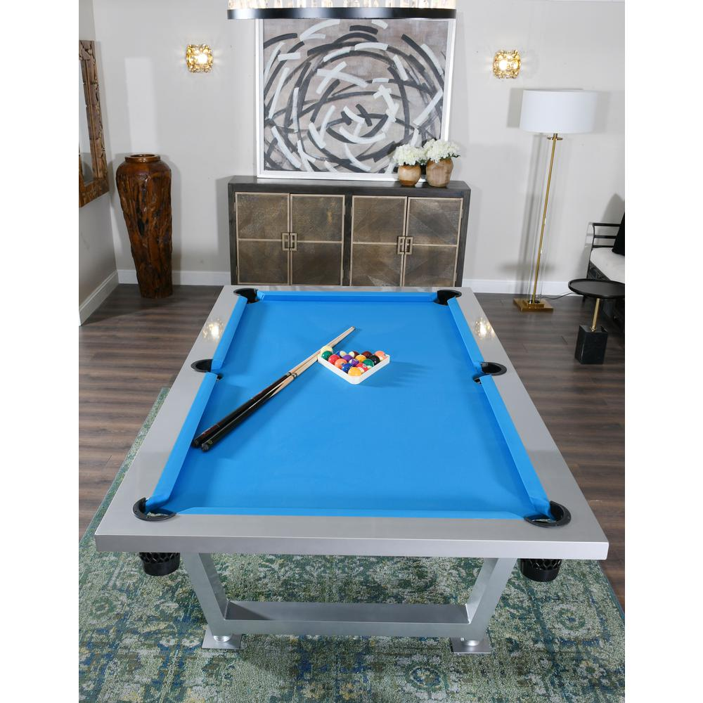 New Modern Stainless Steel Pool Table Indoor/ Outdoor