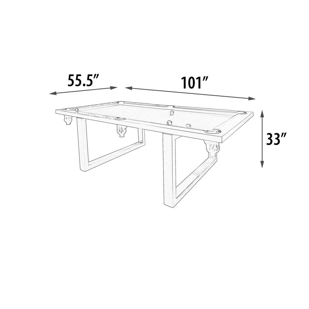 New Modern Stainless Steel Pool Table Indoor/ Outdoor