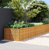 vidaXL Garden Raised Bed 770x100x69 cm Corten Steel