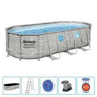 Bestway Power Steel Swim Vista Series Swimming Pool Set 549x274x122 cm