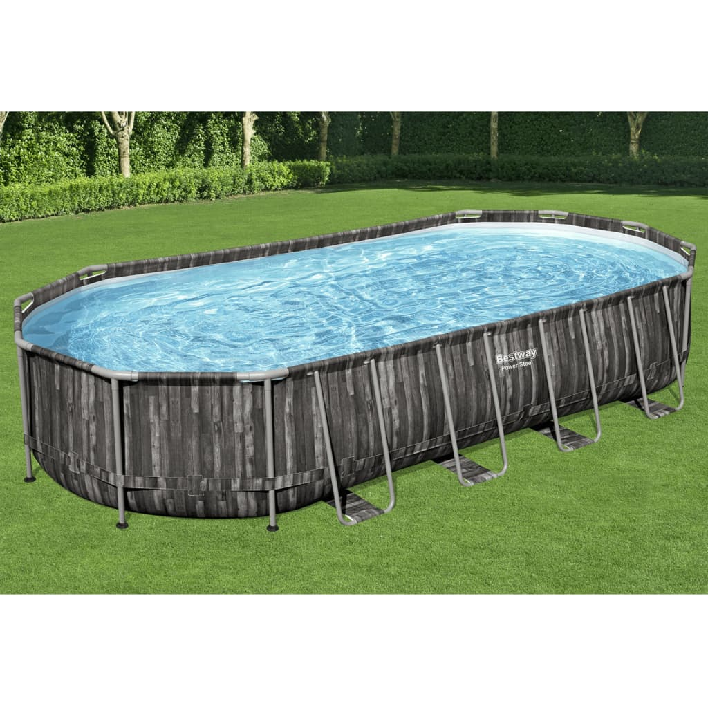 Bestway Swimming Pool Set Oval 7.32x3.66x1.22 m - Premium Quality, Easy Setup