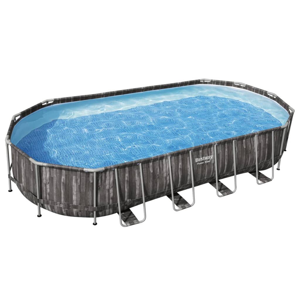 Bestway Swimming Pool Set Oval 7.32x3.66x1.22 m - Premium Quality, Easy Setup