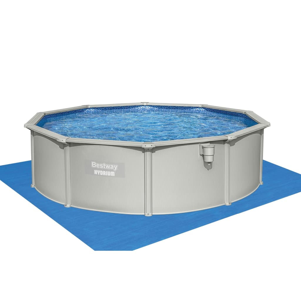 Bestway Hydrium Swimming Pool Set 460x120 cm - Premium Steel Frame, UV-Resistant Liner, and Safety Ladder