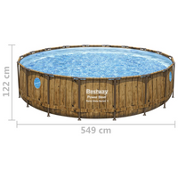 Bestway Power Steel Swimming Pool Set 549x122 cm - Durable & Stylish