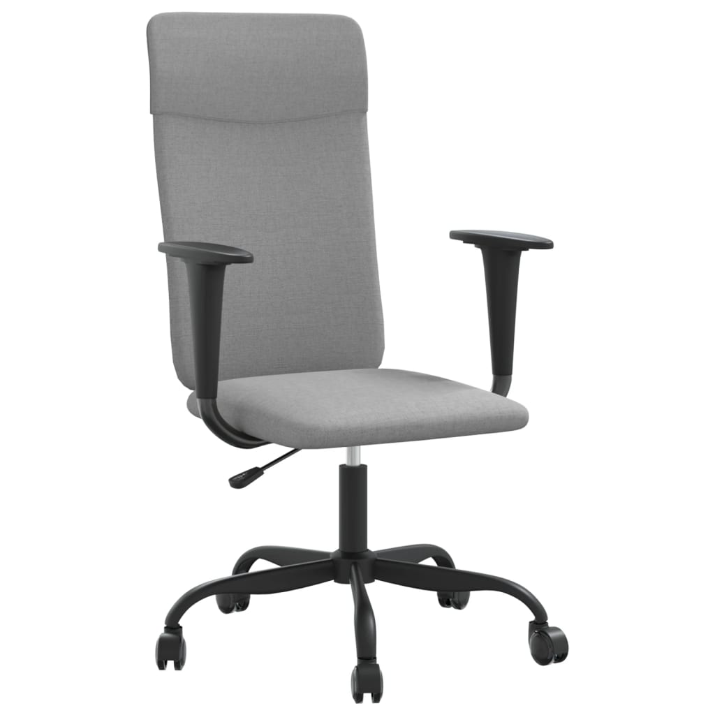 vidaXL Office Chair Light Grey Fabric - Comfortable and Stylish