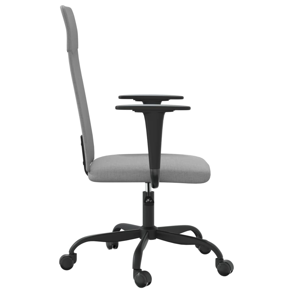 vidaXL Office Chair Light Grey Fabric - Comfortable and Stylish