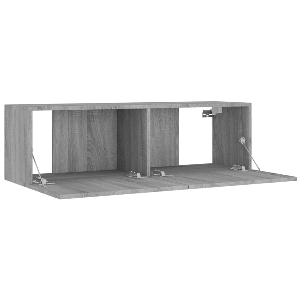 vidaXL 8 Piece TV Cabinet Set Grey Sonoma Engineered Wood - Trendy and Practical Design