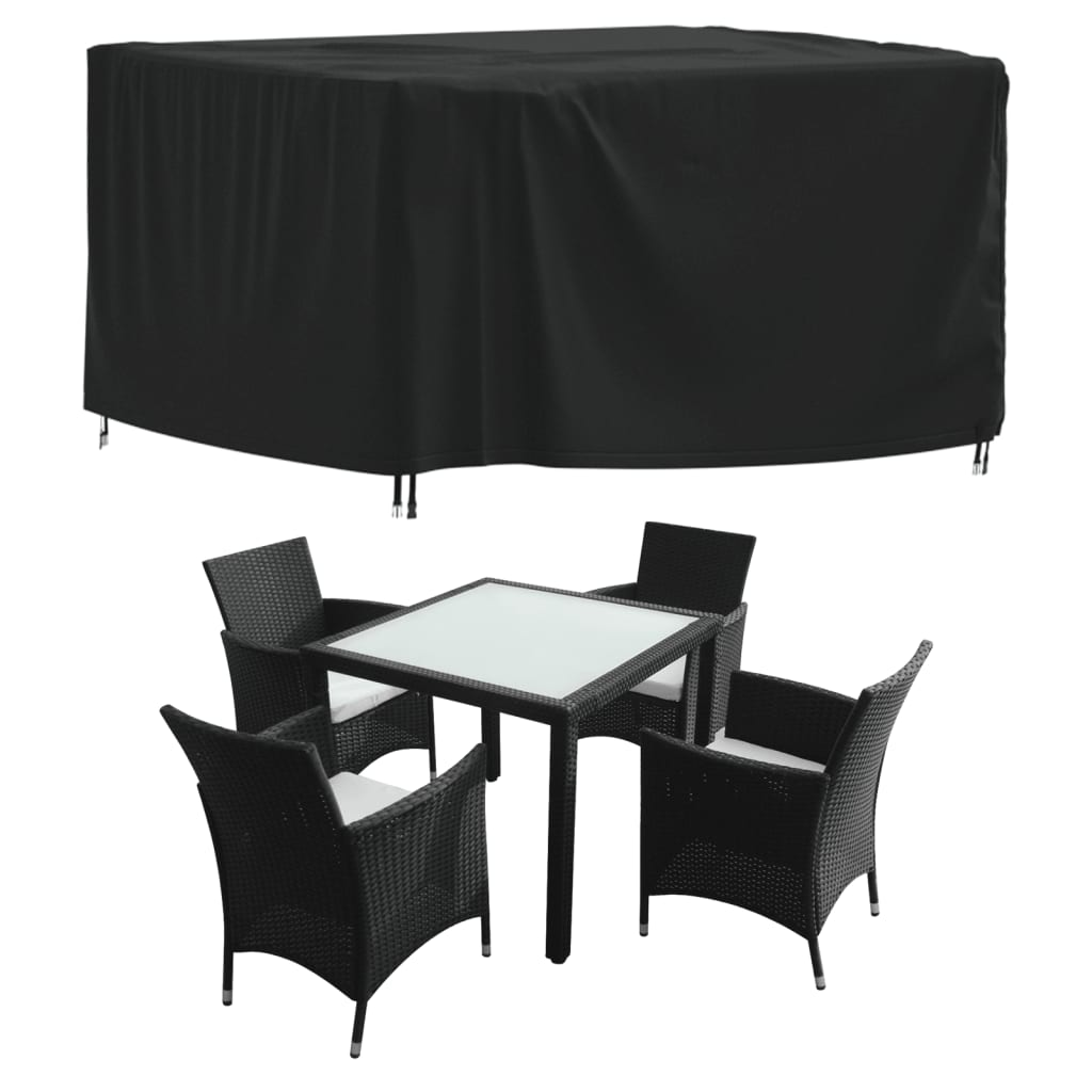 vidaXL Garden Furniture Covers | Waterproof & UV-Resistant | 2 pcs 125x125x74 cm | 420D Oxford Fabric