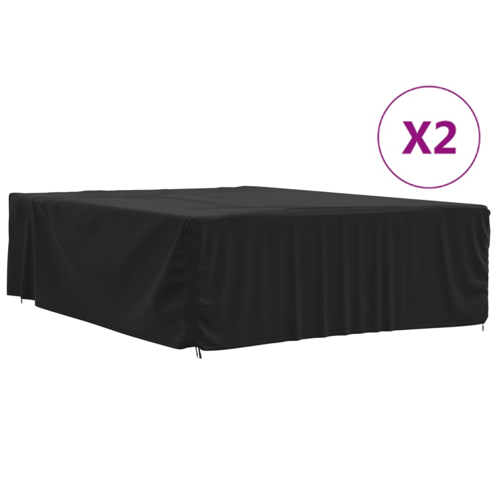 vidaXL Garden Furniture Covers - Waterproof and Durable | 2 pcs | 350x260x90 cm | 420D Oxford Fabric