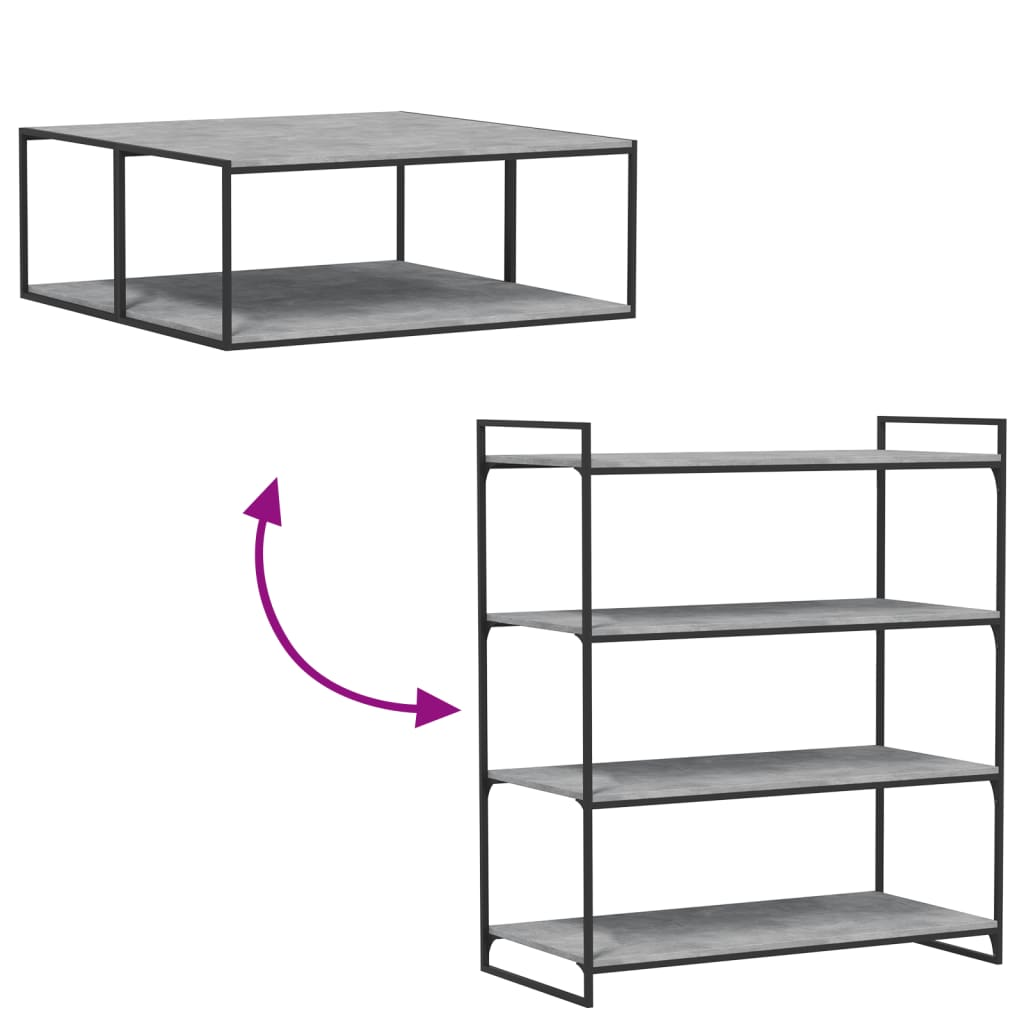 vidaXL Bookshelf Boards 4 pcs Concrete Grey 100x50x1.5 cm Engineered Wood