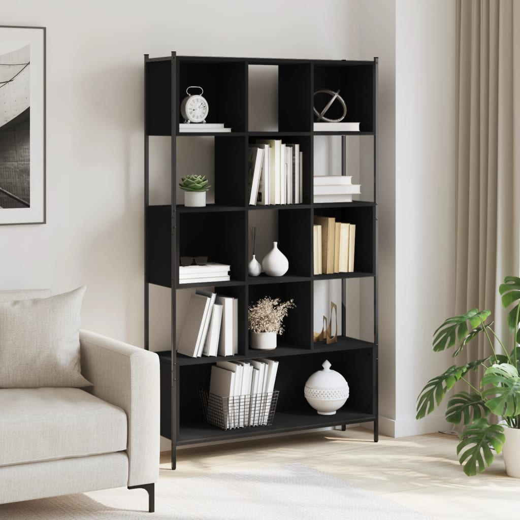 vidaXL Bookcase Black - Organize and Display Your Items with Style