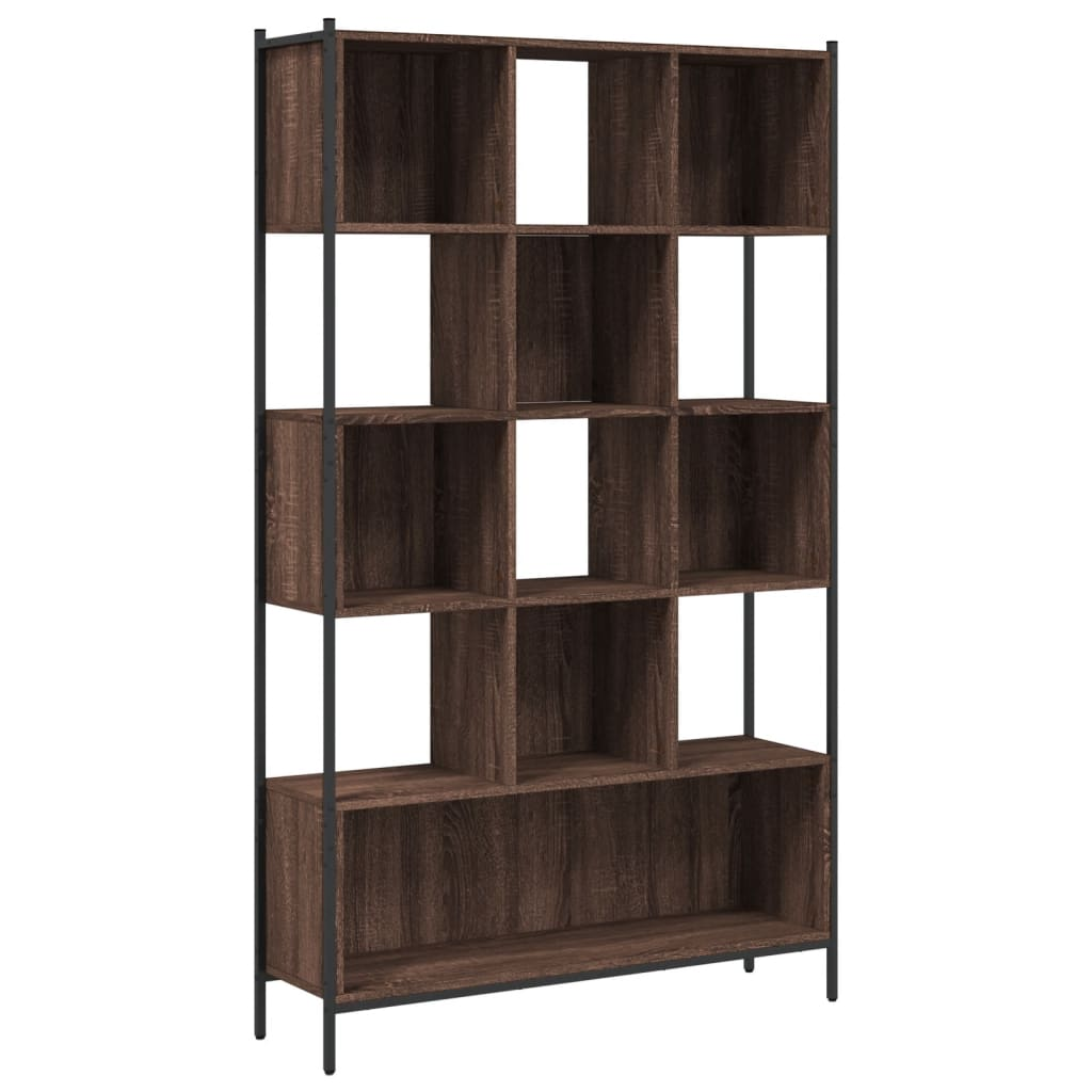 vidaXL Bookcase Brown Oak 102x28x172 cm | Engineered Wood