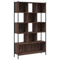 vidaXL Bookcase Brown Oak 102x28x172 cm | Engineered Wood