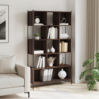 vidaXL Bookcase Brown Oak 102x28x172 cm | Engineered Wood